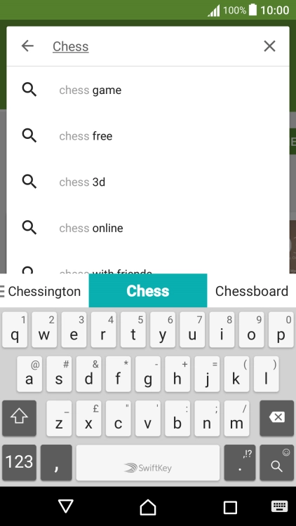 Key in the name or subject of the required app and press the search icon.