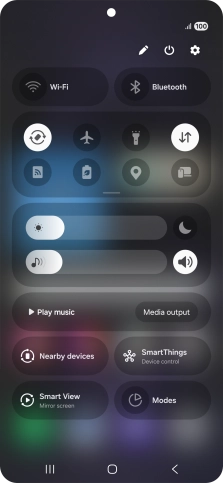 Press the settings icon.