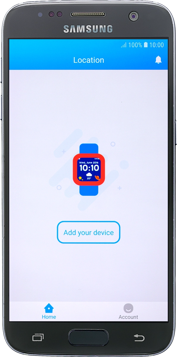 On your phone: Press Add your device.