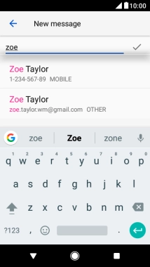 Press the required contact.