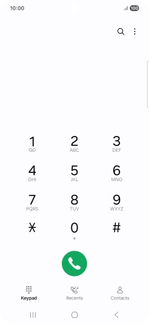 Press the menu icon.