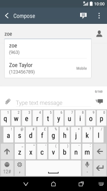 Press the required contact.