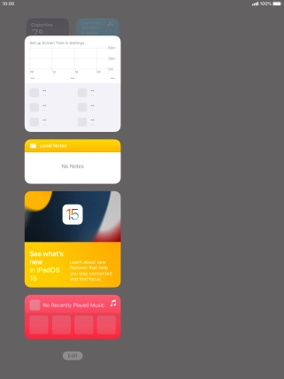 Press and hold the required Widget Stack.