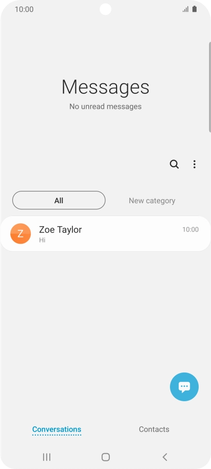 Press the new message icon.