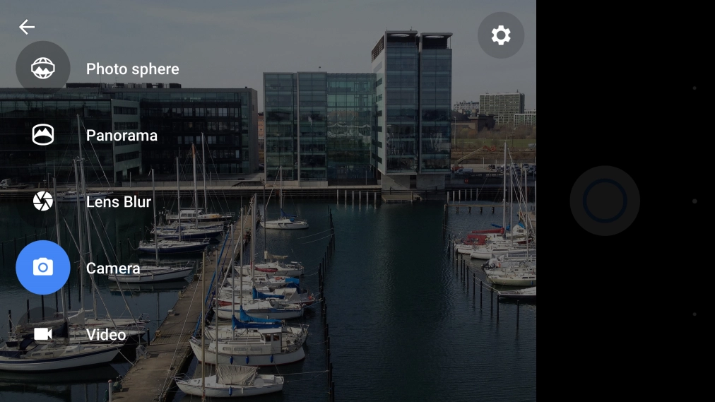 Press the settings icon.