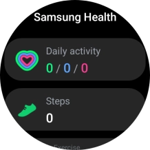 Under Daily activity, you can see how far you are from completing your daily activity goals.