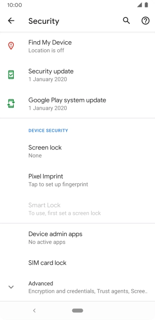 Press the Home key to return to the home screen.