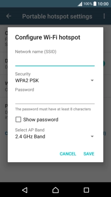 Press the field below 