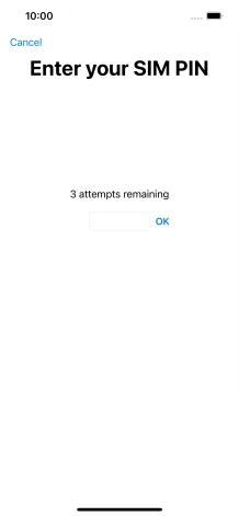 If your SIM is locked, key in your PIN and press OK.