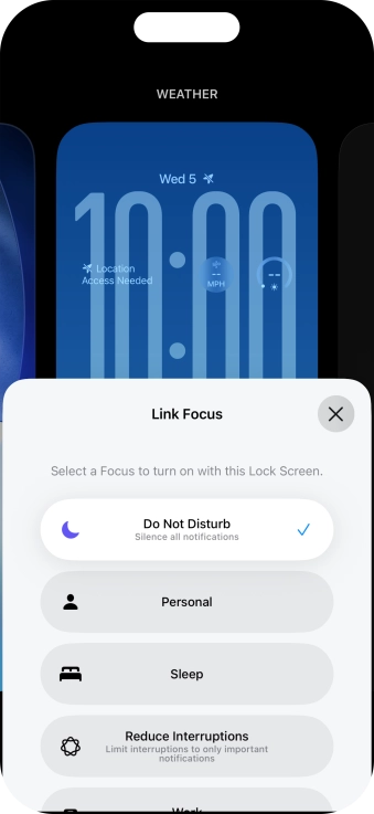 Press the close icon.