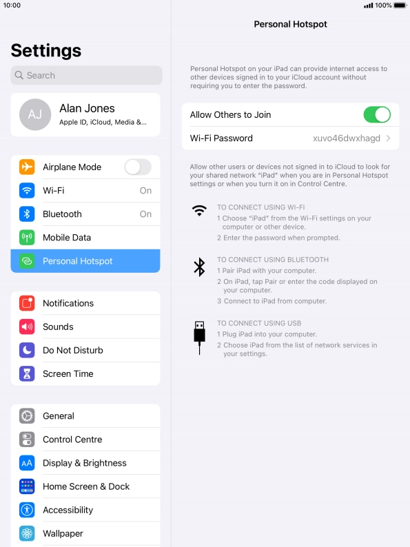 Press the Home key to return to the home screen.