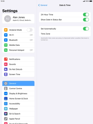 Press the Home key to return to the home screen.