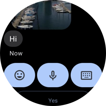 Press the microphone icon.