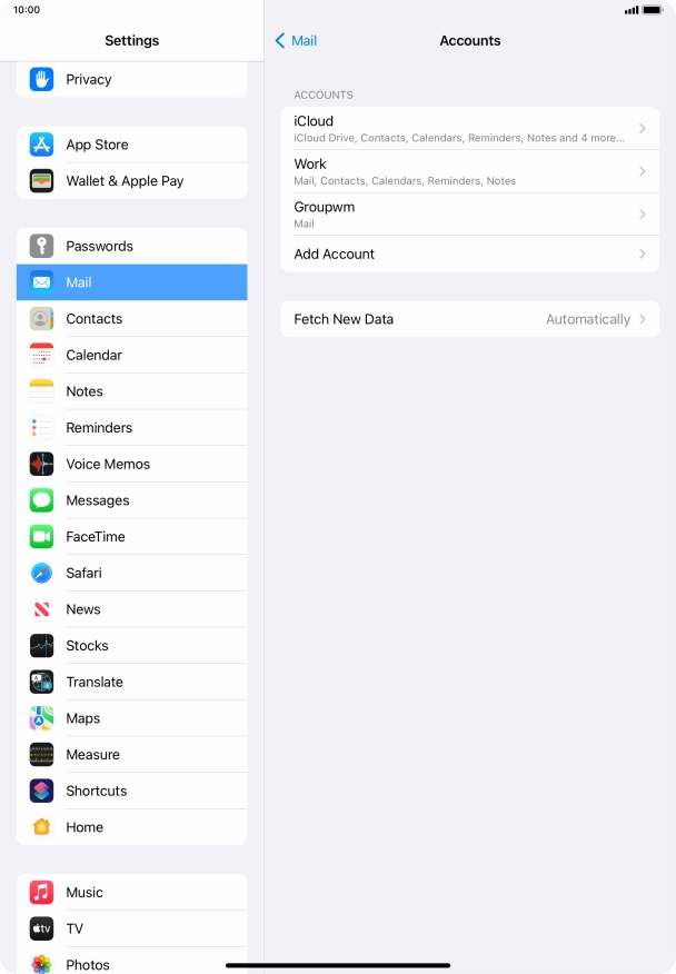 Press Fetch New Data.