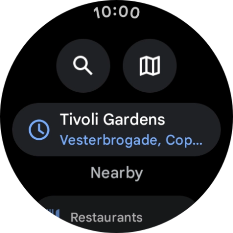 Press the search icon.