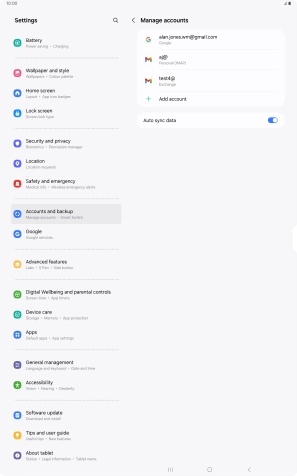 Press the Home key to return to the home screen.