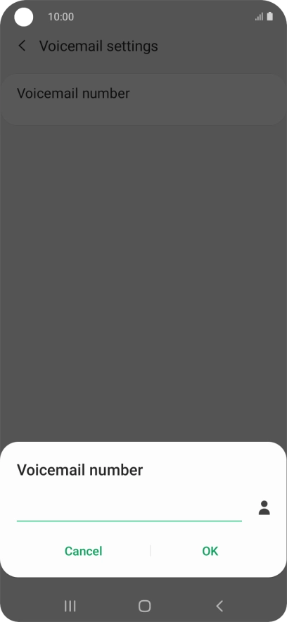 Key in +61414121121 and press OK.