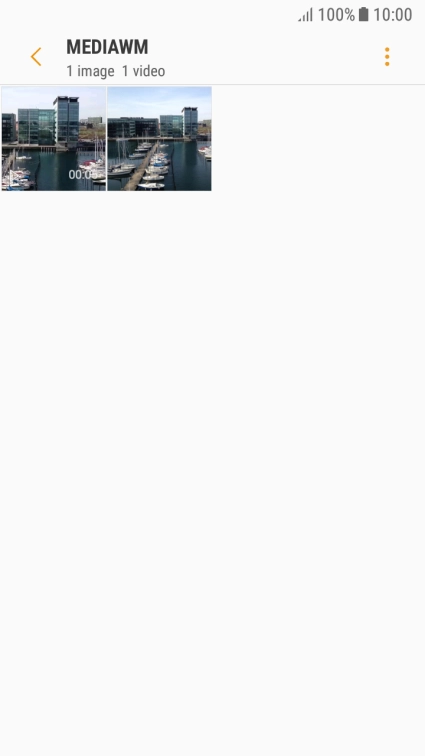 Press and hold the required picture or video clip.