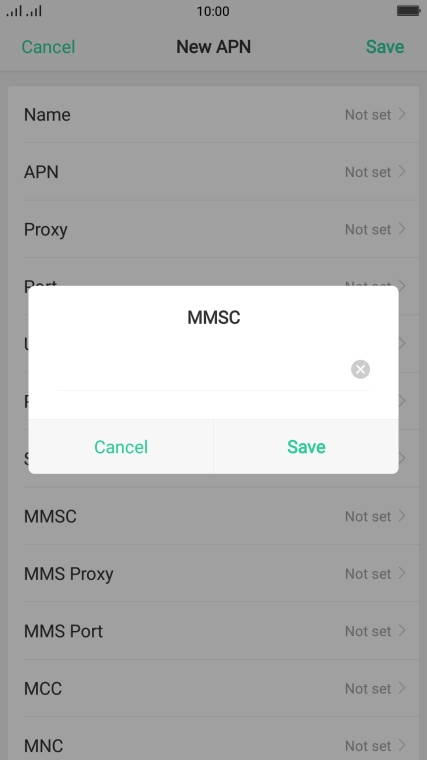 Key in http://pxt.vodafone.net.au/pxtsend and press Save.