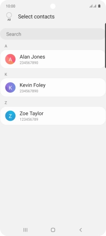 Press the field above 