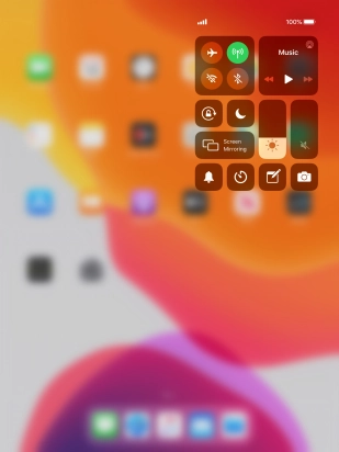Press the sound mode icon to turn silent mode on or off.