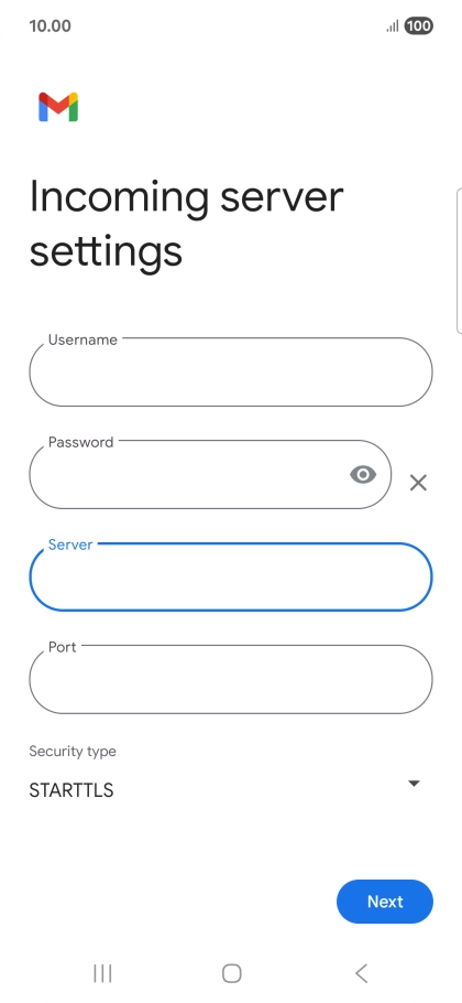 Press the field below 