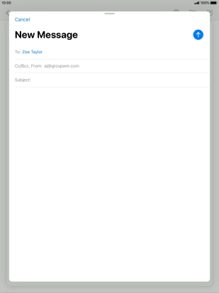 Press Subject: and key in the required subject.
