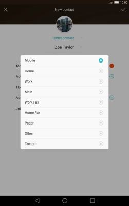 Press the required number type.