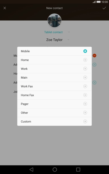 Press the required number type.