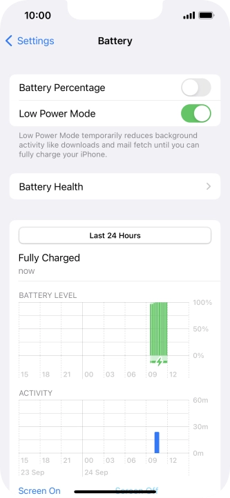 Slide your finger upwards starting from the bottom of the screen to return to the home screen.