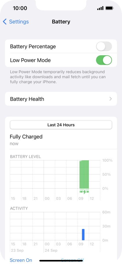 Slide your finger upwards starting from the bottom of the screen to return to the home screen.