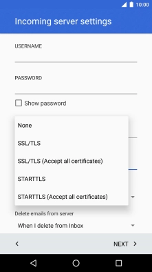 Press None to turn off the function.