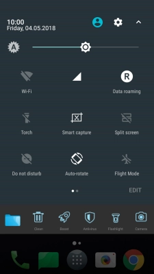 Press the settings icon.