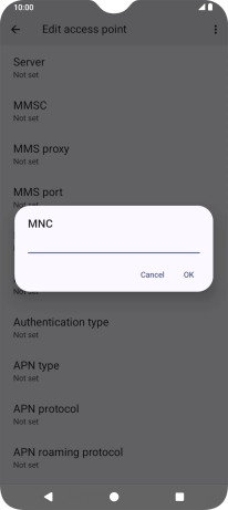Key in 03 and press OK.