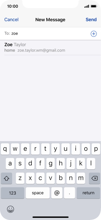 Press the required contact.