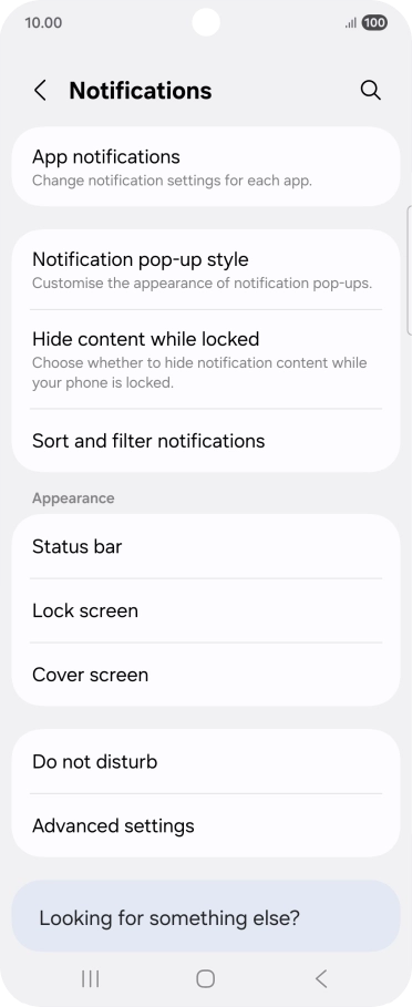 Press App notifications.