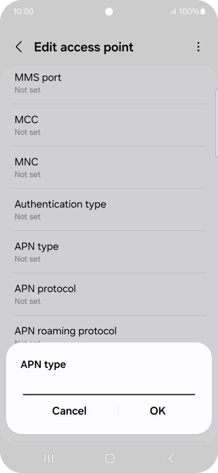 Key in mms and press OK.
