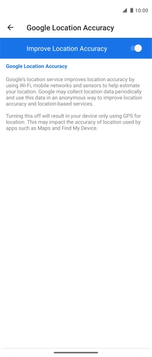 If you press the indicator next to 