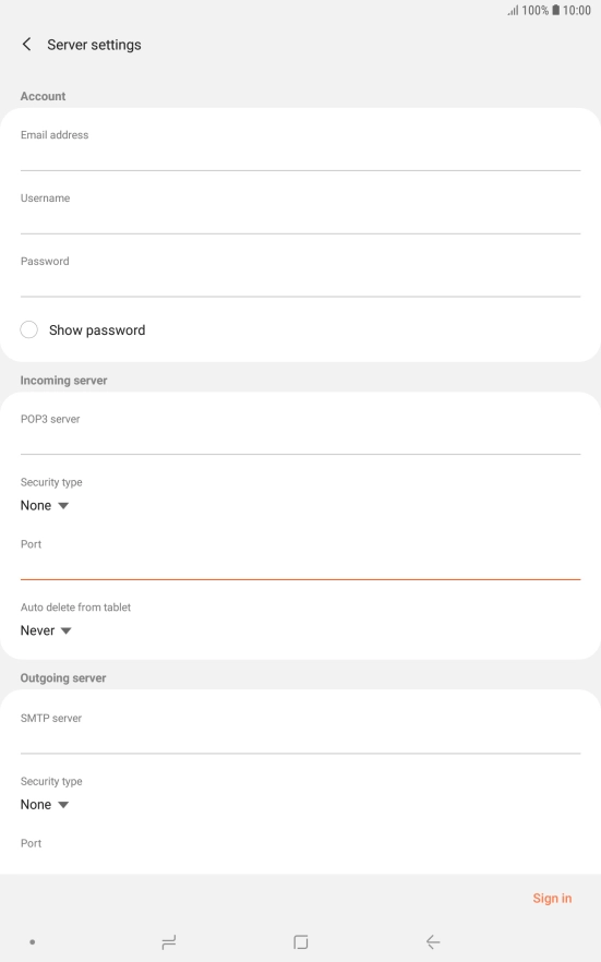 Press the drop down list below 