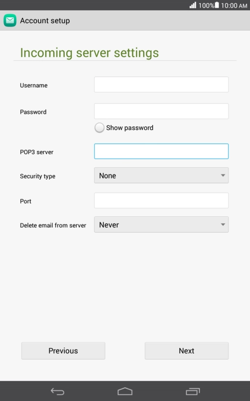Press the drop down list next to 
