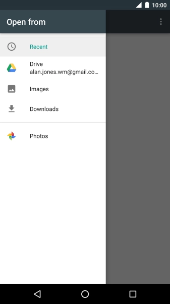 Press Images and go to the required folder.