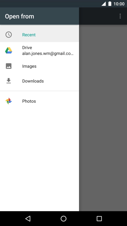 Press Images and go to the required folder.