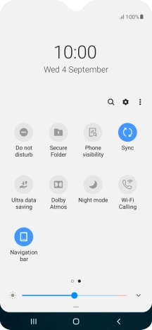 Press the Home key to return to the home screen.