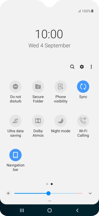 Press the Home key to return to the home screen.