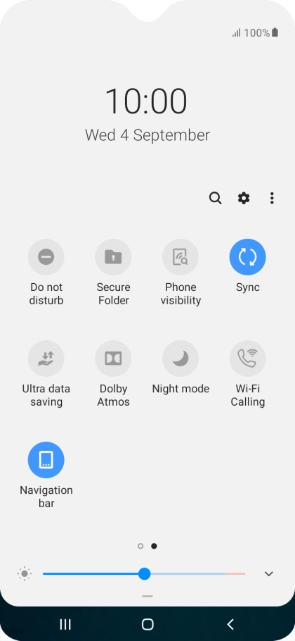 Press the Home key to return to the home screen.