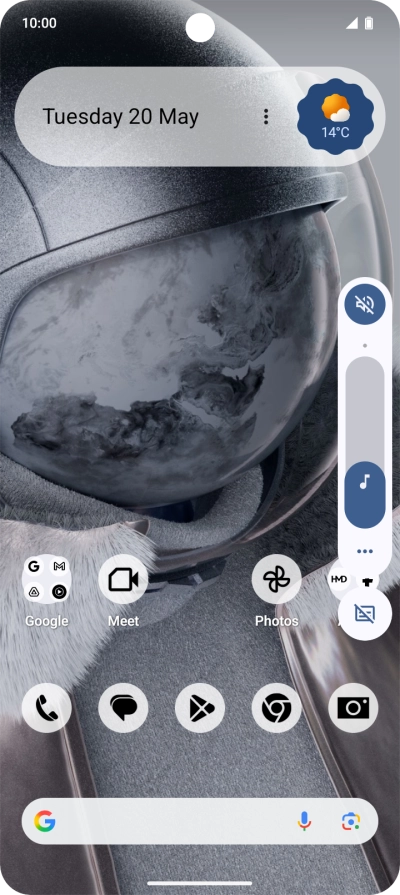 Press the sound mode icon.