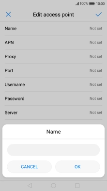 Key in Vodafone MMS and press OK.