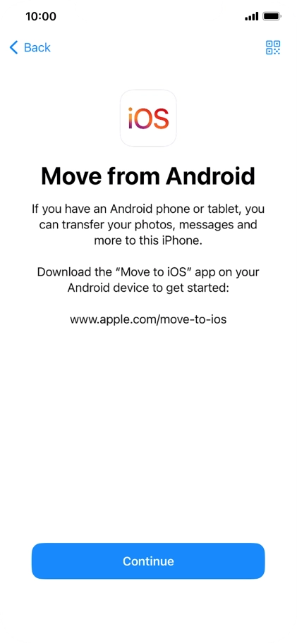 To transfer content to your phone, you need to install the app 