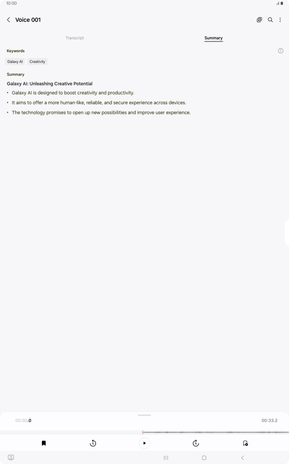 Press the Return key to save the changes.