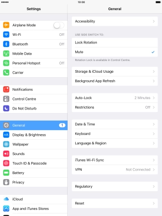 Press Language & Region.